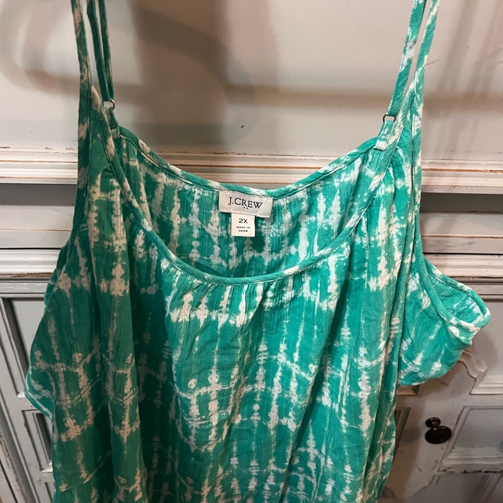 J. Crew mint and sea green pool or beach cover up. โ๏ธ๐๐โฑ๏ธ๐๏ธ๐๏ธ - Picture 4 of 4